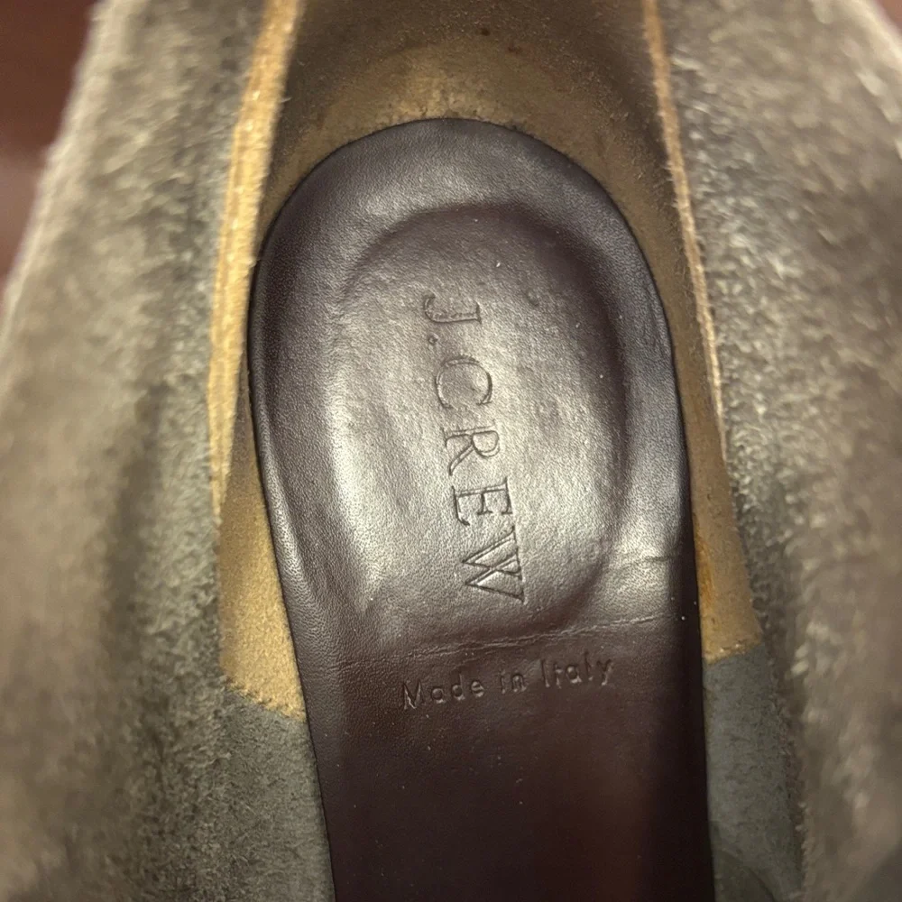 Jcrew Grey Suede Women's Wedge Booties Sz 8